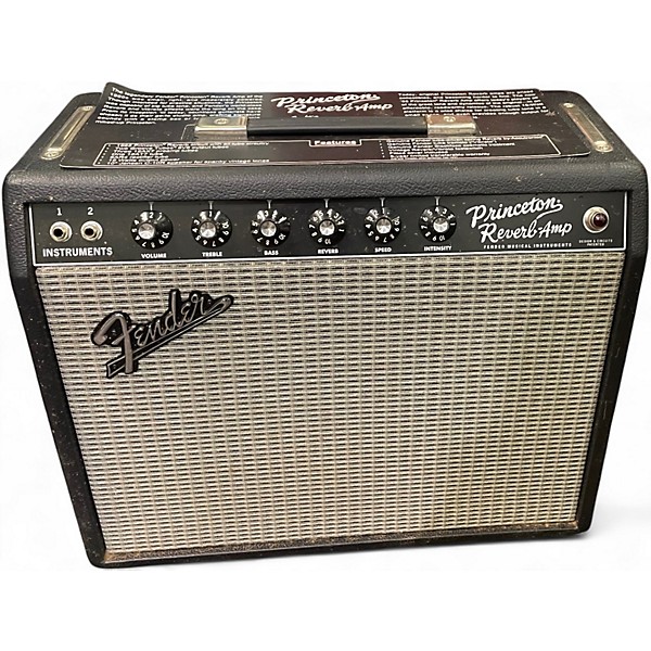 Used Fender 65 Princeton Reverb 1x10 15W Tube Guitar Combo Amp