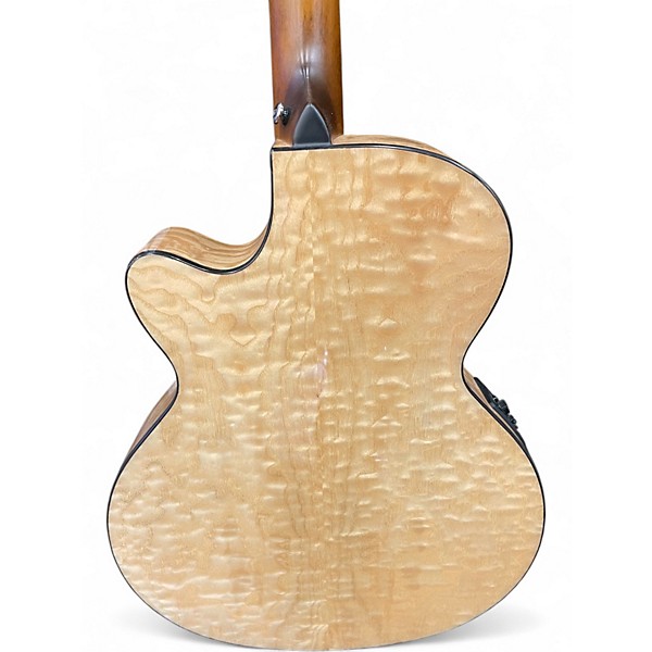 Used Mitchell MX430QAB Natural Acoustic Electric Guitar