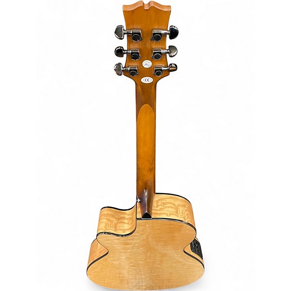Used Mitchell MX430QAB Natural Acoustic Electric Guitar