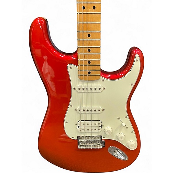 Used Fender Standard Stratocaster Candy Apple Red Solid Body Electric Guitar