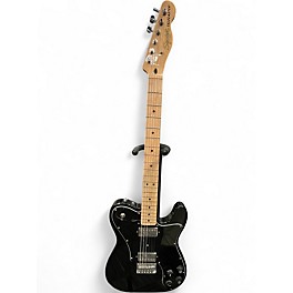 Used 2023 Squier Telecaster Custom Black Solid Body Electric Guitar