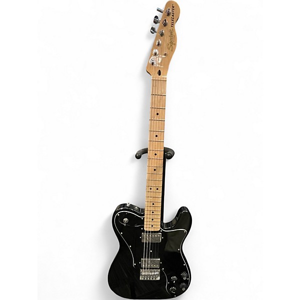 Used 2023 Squier Telecaster Custom Black Solid Body Electric Guitar
