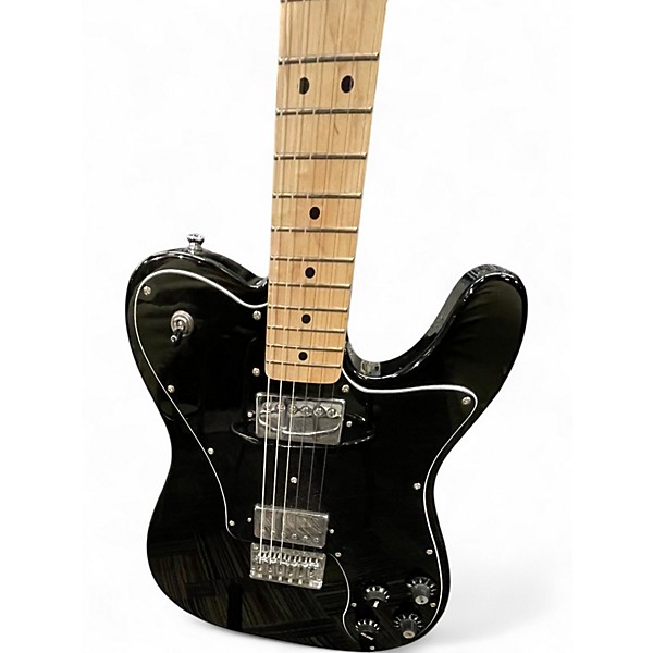 Used 2023 Squier Telecaster Custom Black Solid Body Electric Guitar