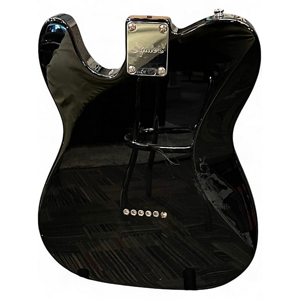 Used 2023 Squier Telecaster Custom Black Solid Body Electric Guitar