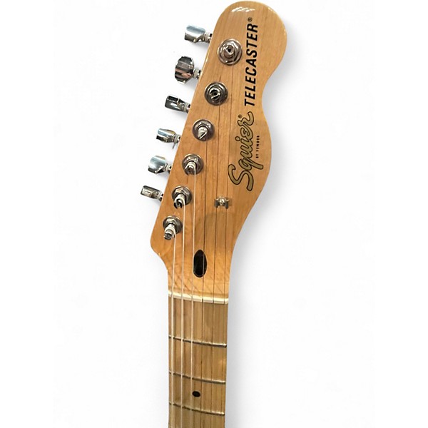 Used 2023 Squier Telecaster Custom Black Solid Body Electric Guitar