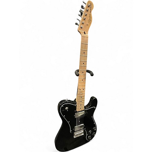 Used 2023 Squier Telecaster Custom Black Solid Body Electric Guitar
