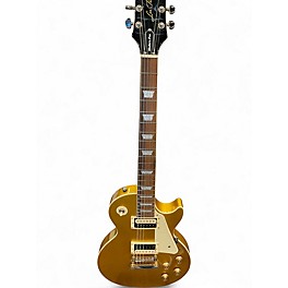 Used Epiphone LES PAUL MODERN PRO Metallic Gold Solid Body Electric Guitar