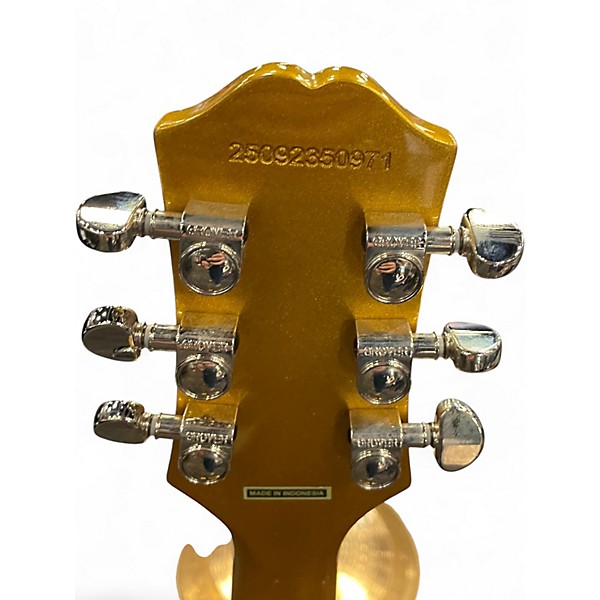 Used Epiphone LES PAUL MODERN PRO Metallic Gold Solid Body Electric Guitar
