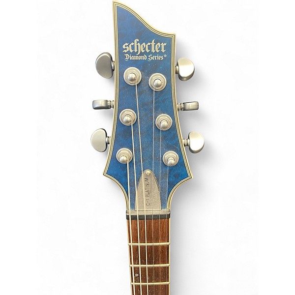 Used Schecter Guitar Research C1 Platinum GREY Solid Body Electric Guitar