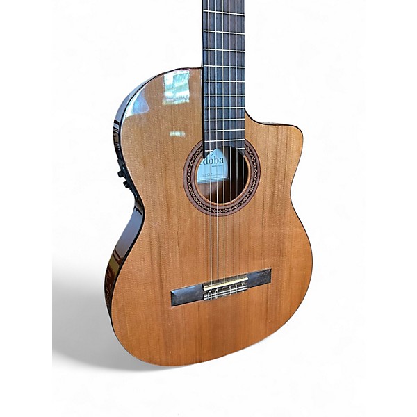 Used Cordoba C5-CET Thinline Natural Classical Acoustic Electric Guitar