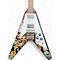 Used Epiphone JIMI HENDRIX LOVE DROPS FLYING V Ebony Solid Body Electric Guitar