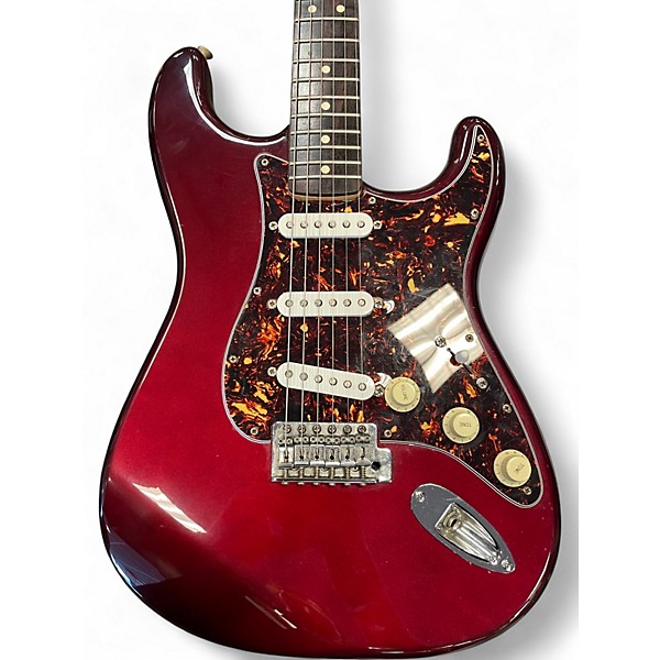 Used Fender Standard Stratocaster DARK CHERRY Solid Body Electric Guitar