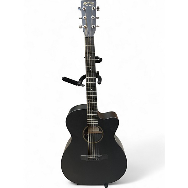 Used Martin x series custom Black Acoustic Electric Guitar