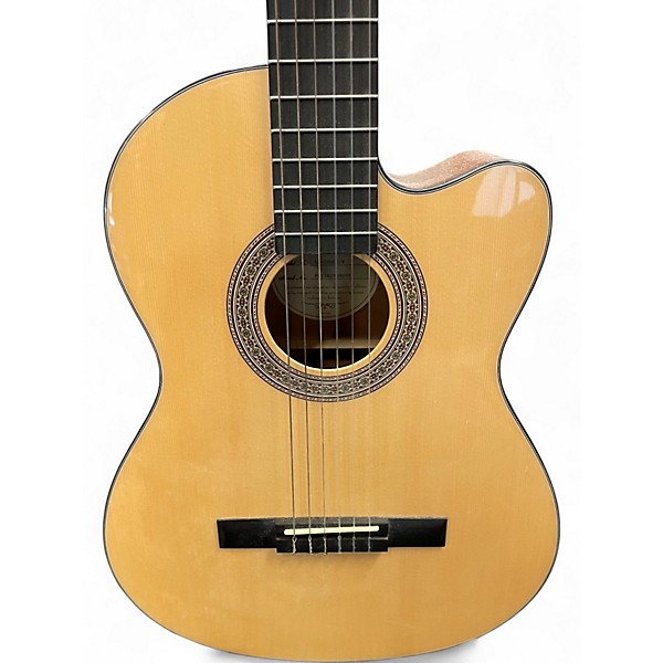 Used Lucero LC100CE NATURAL Classical Acoustic Electric Guitar