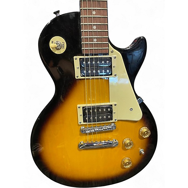 Used Epiphone Les Paul 100 Bolt On Vintage Sunburst Solid Body Electric Guitar