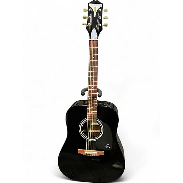Used Epiphone PRO-1 Ebony Acoustic Guitar