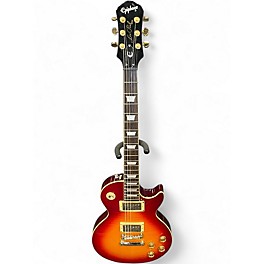 Used Epiphone Les Paul Custom Limited Edition Cherry Sunburst Solid Body Electric Guitar