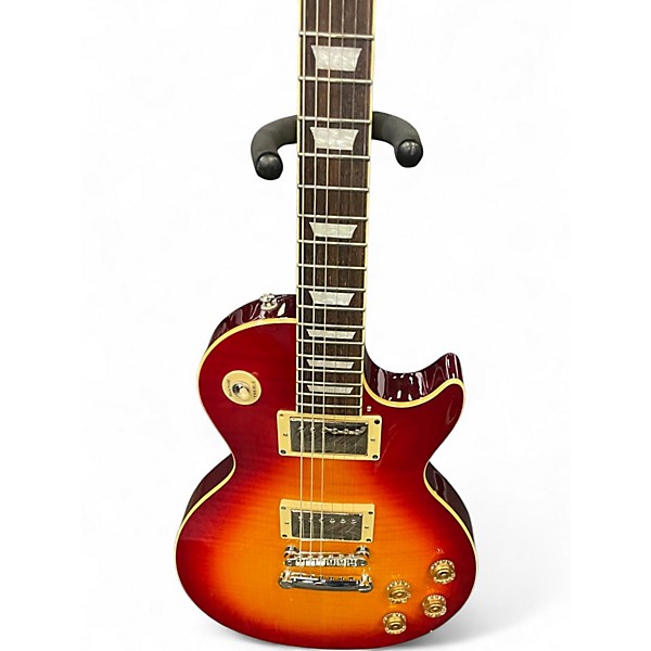 Used Epiphone Les Paul Custom Limited Edition Cherry Sunburst Solid Body Electric Guitar