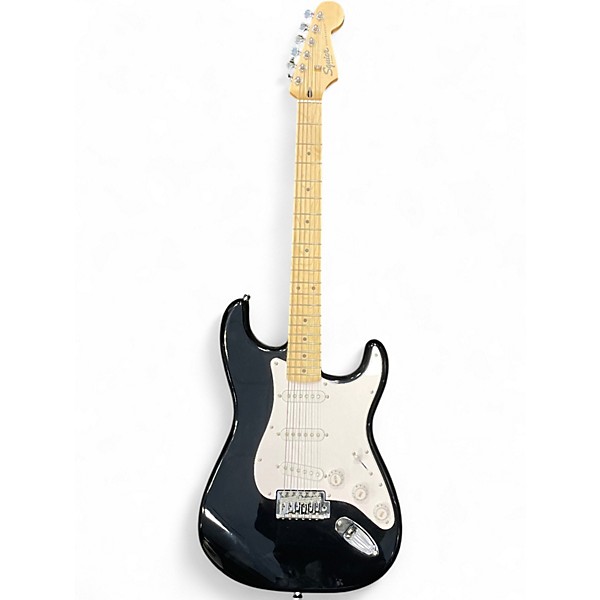 Used Squier Affinity Stratocaster Black Solid Body Electric Guitar