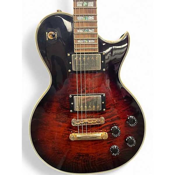 Used Carparelli s4 tiger burst Solid Body Electric Guitar