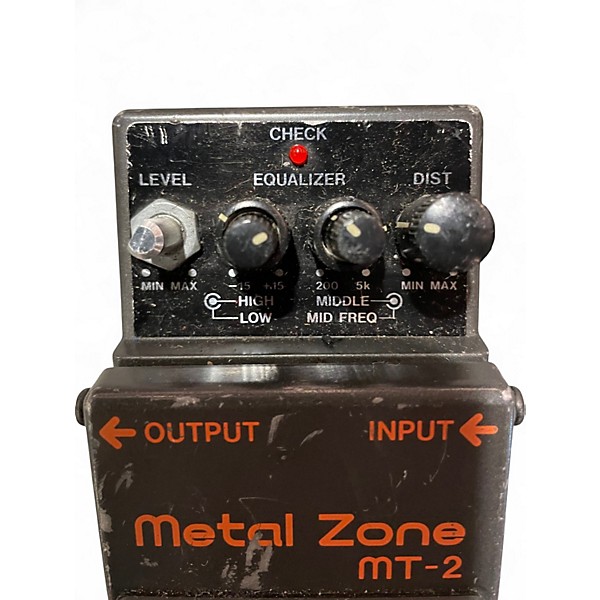 Used BOSS MT2 Metal Zone Distortion Effect Pedal