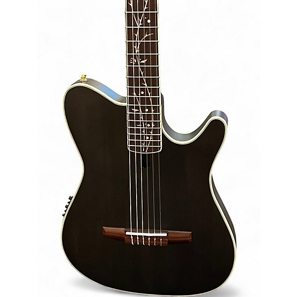 Used Ibanez TOD10N-TKF TIM HENSON TRANS BLACK Classical Acoustic Electric Guitar