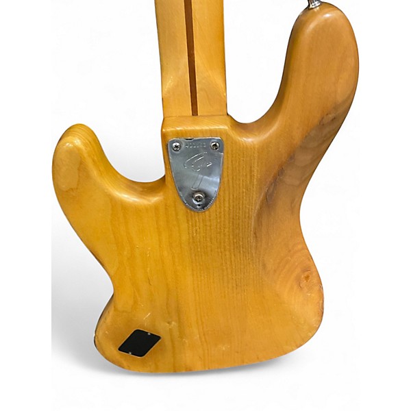 Vintage 1970s Fender Jazz Bass Natural Electric Bass Guitar