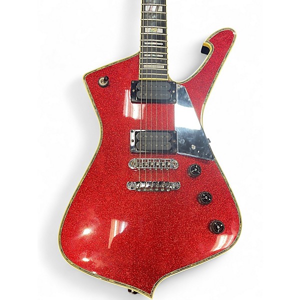 Used 1992 Ibanez IC500 Iceman VEGAS Candy Apple Red Solid Body Electric Guitar
