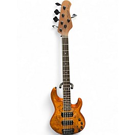 Used Sterling by Music Man Ray35 HH 5 String Burl Top Electric Bass Guitar