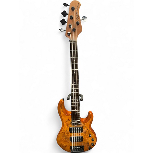 Used Sterling by Music Man Ray35 HH 5 String Burl Top Electric Bass Guitar