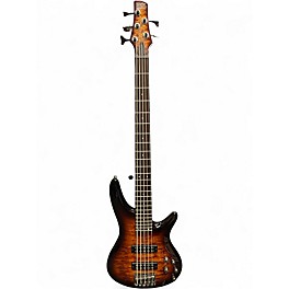 Used Ibanez SR405 5 String Trans Brown Electric Bass Guitar