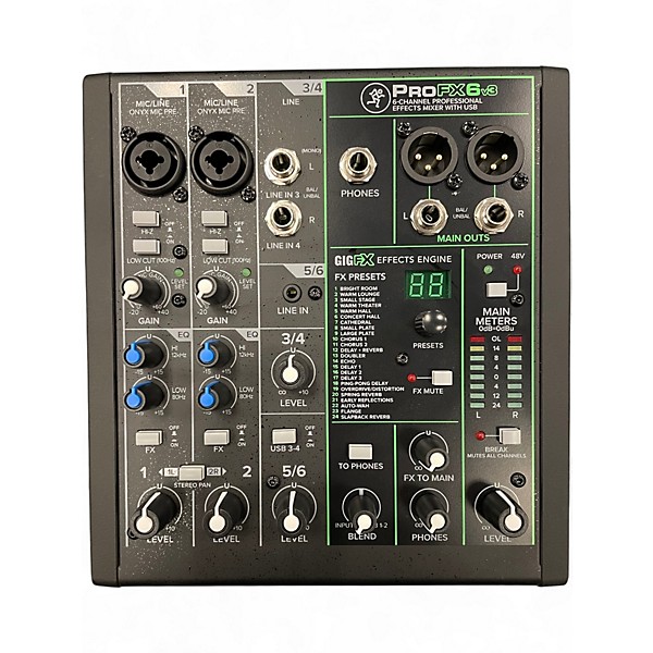 Used Mackie PROFX6V3 Unpowered Mixer