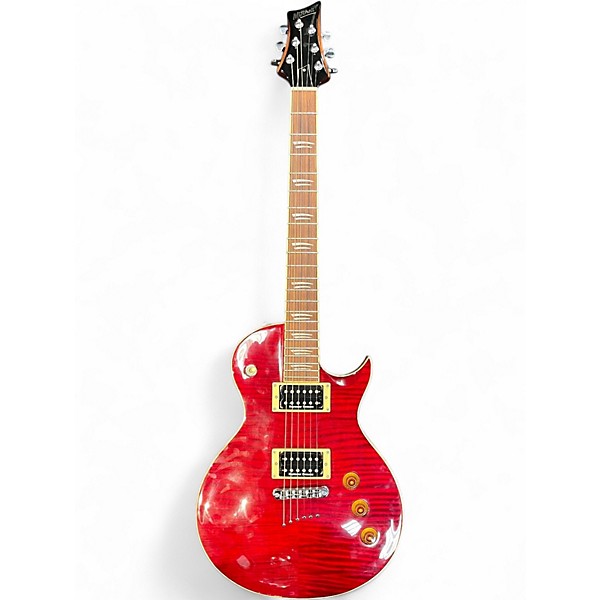 Used Mitchell MS450 Red Solid Body Electric Guitar
