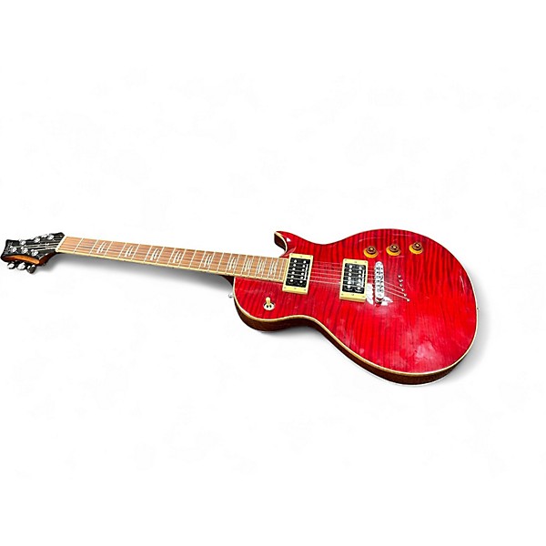 Used Mitchell MS450 Red Solid Body Electric Guitar