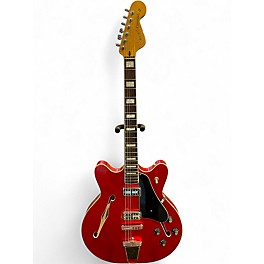 Used Fender Coronado II Candy Apple Red Hollow Body Electric Guitar