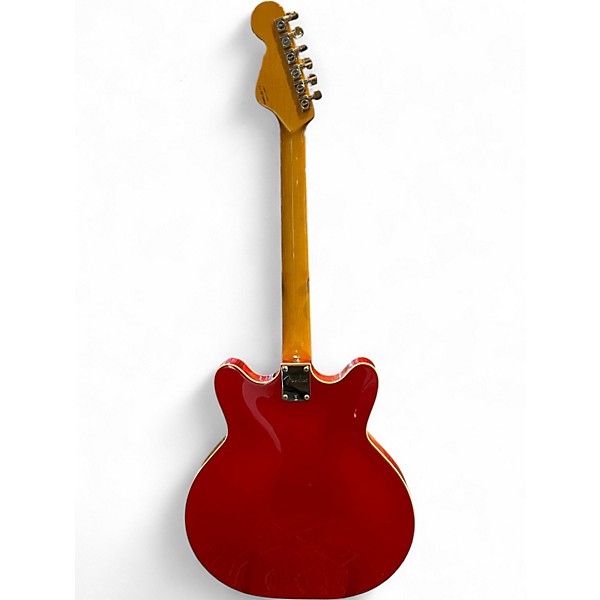 Used Fender Coronado II Candy Apple Red Hollow Body Electric Guitar