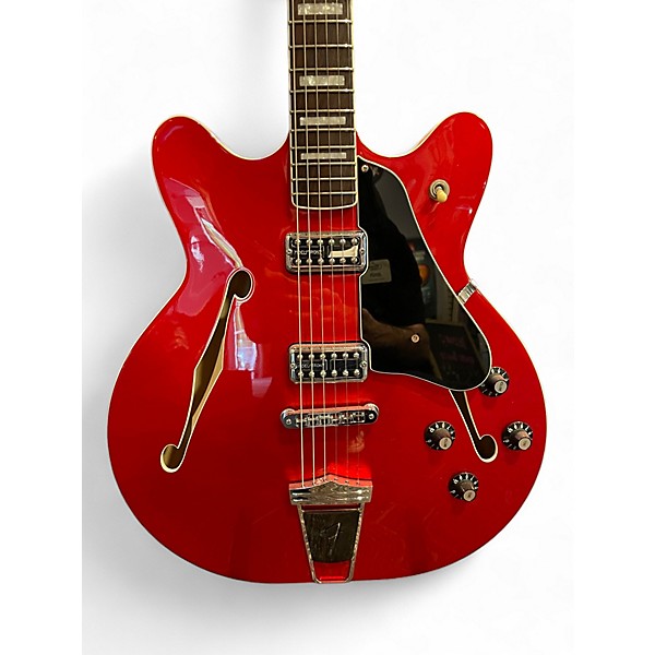 Used Fender Coronado II Candy Apple Red Hollow Body Electric Guitar
