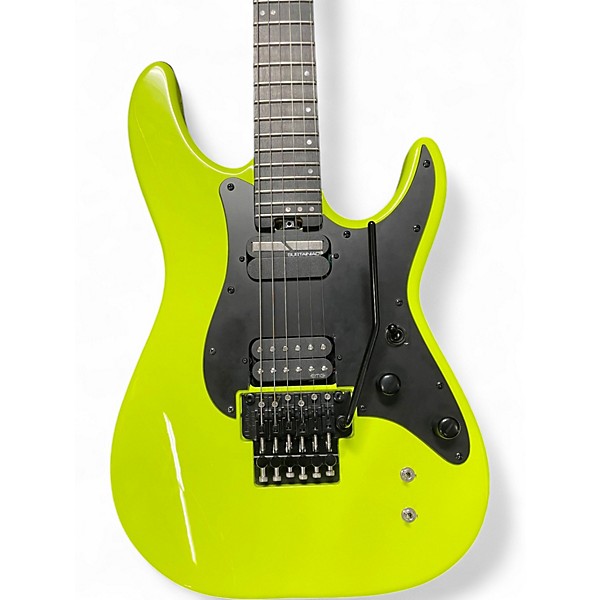 Used 2020s Schecter Guitar Research SUN VALLEY SUPER SHREDDER FR S Birch Green Solid Body Electric Guitar