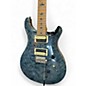 Used PRS SE Custom 24 Trans Blue Solid Body Electric Guitar
