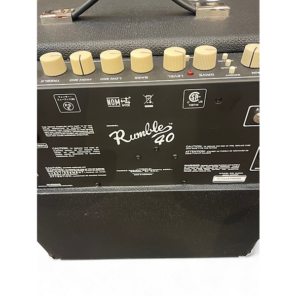Used Fender Rumble V3 40W 1x10 Bass Combo Amp