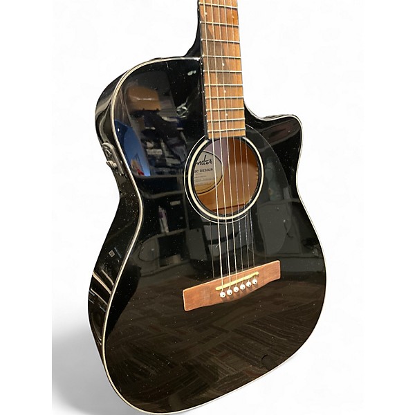 Used Fender CC-60SCE Black Acoustic Electric Guitar