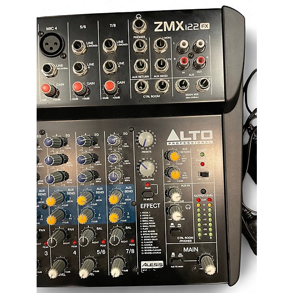 Used Alto ZMX122FX 8-Channel Unpowered Mixer