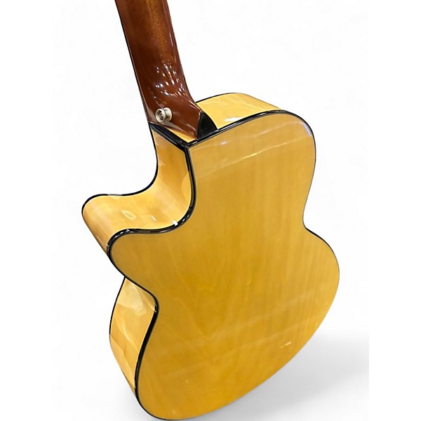 Used Luna Fauna Butterfly TRANSPARENT NATURAL Acoustic Electric Guitar