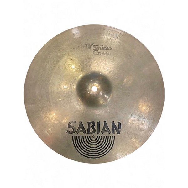 Used SABIAN 16in AAX Studio Crash Brilliant Cymbal