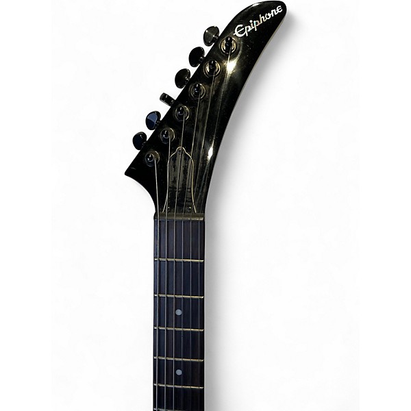 Used Epiphone 84 Explorer Black Solid Body Electric Guitar