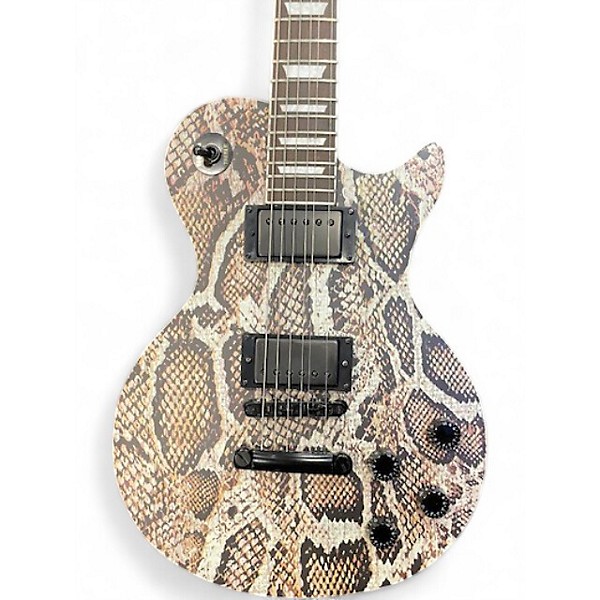 Used HardLuck Kings Bossman Snakeskin Solid Body Electric Guitar