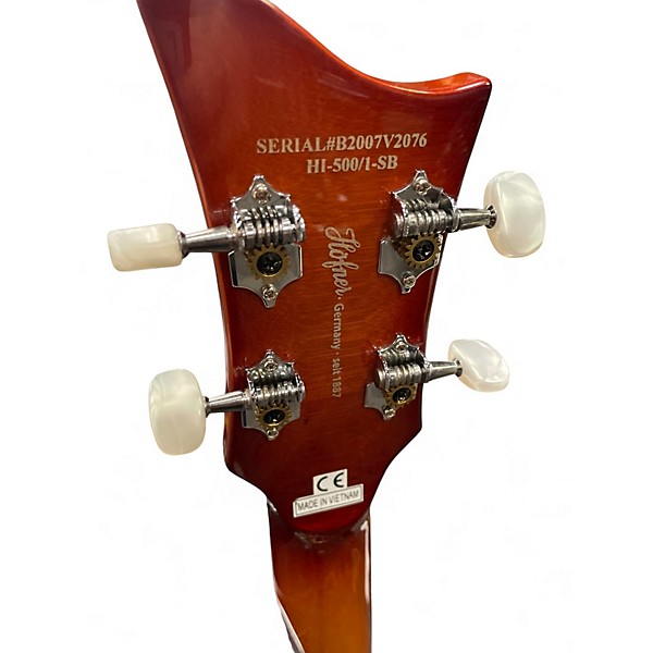 Used Hofner Ignition Series VINTAGE BURST Hollow Body Electric Guitar