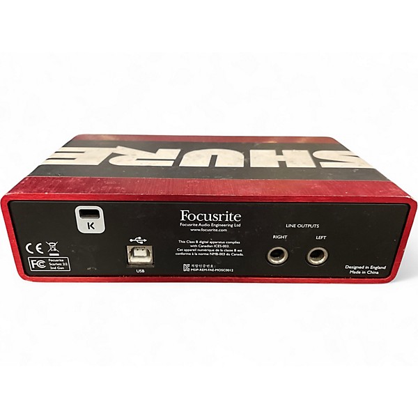 Used Focusrite Scarlett 2i2 Gen 3 Audio Interface