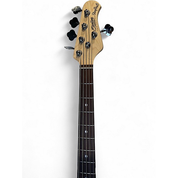 Used Sterling by Music Man Ray5 5 String Red to Black Fade Electric Bass Guitar