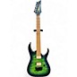Used Ibanez RGAIX6MQM Surreal Blue Burst Solid Body Electric Guitar thumbnail